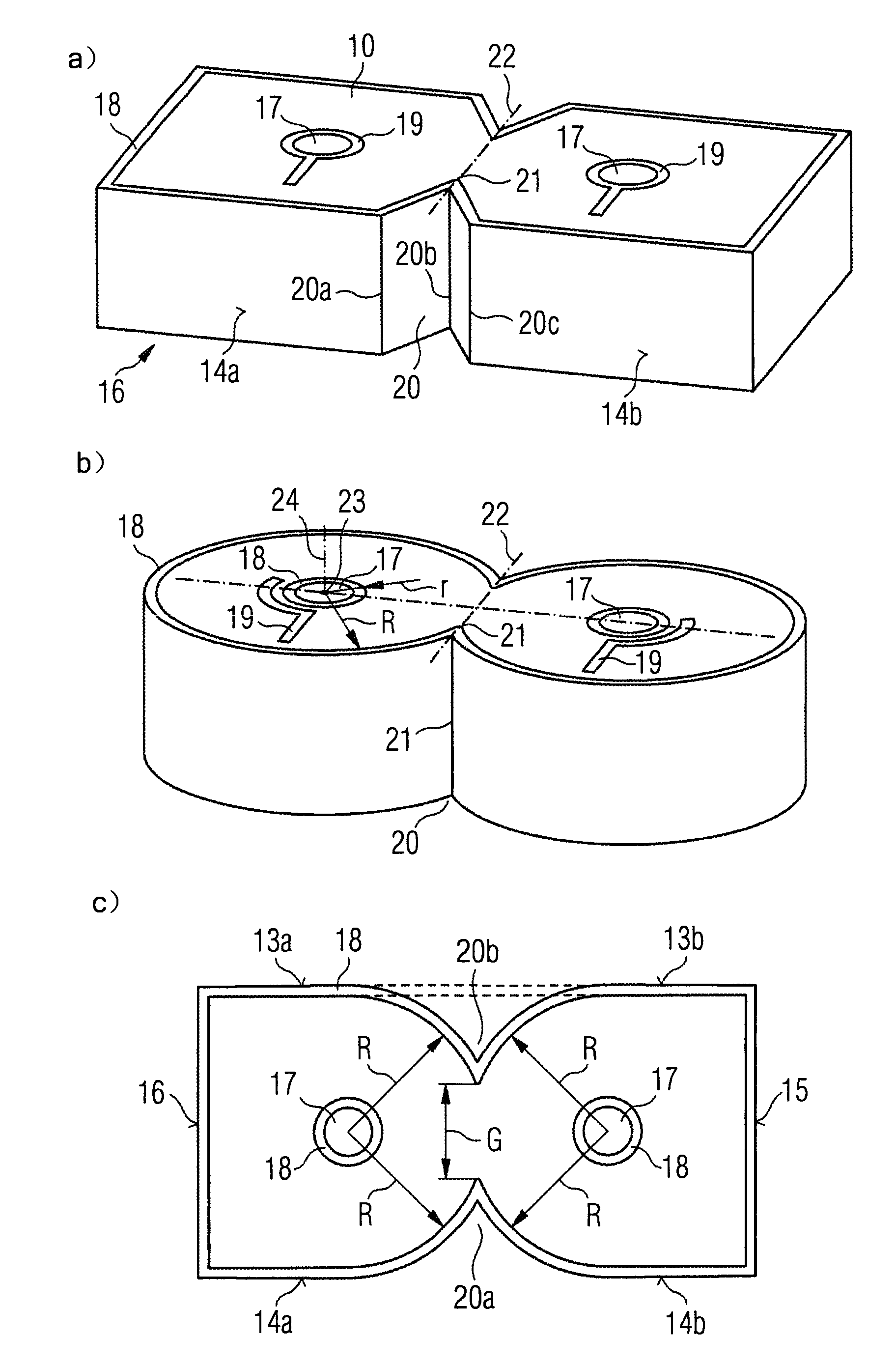 Filter for electronic signals and method for manufacturing it