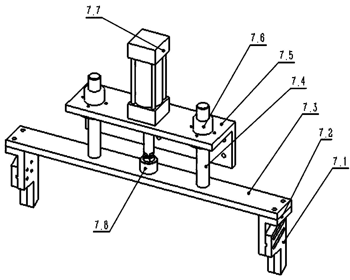 Automatic punching integrated unit for four intersecting lines at two ends of circular pipes
