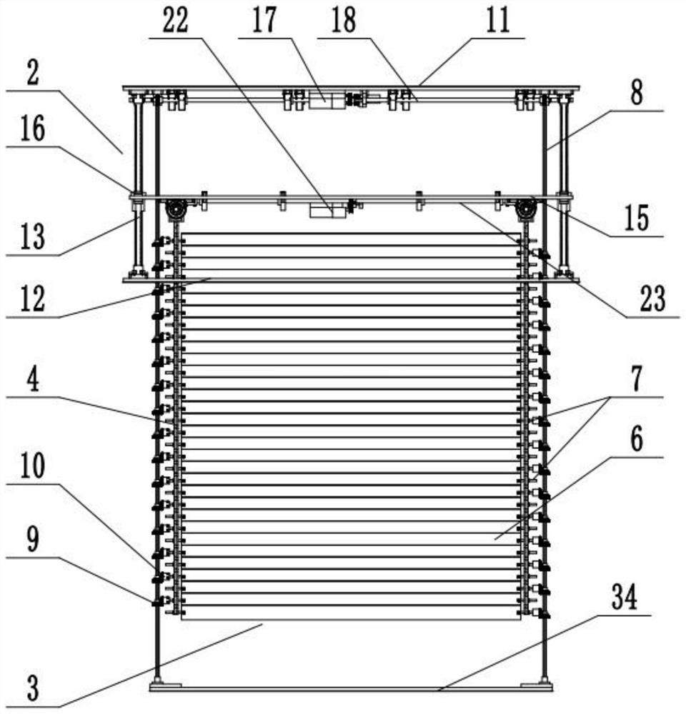 Venetian blind folding and unfolding mechanism and electric blind window thereof