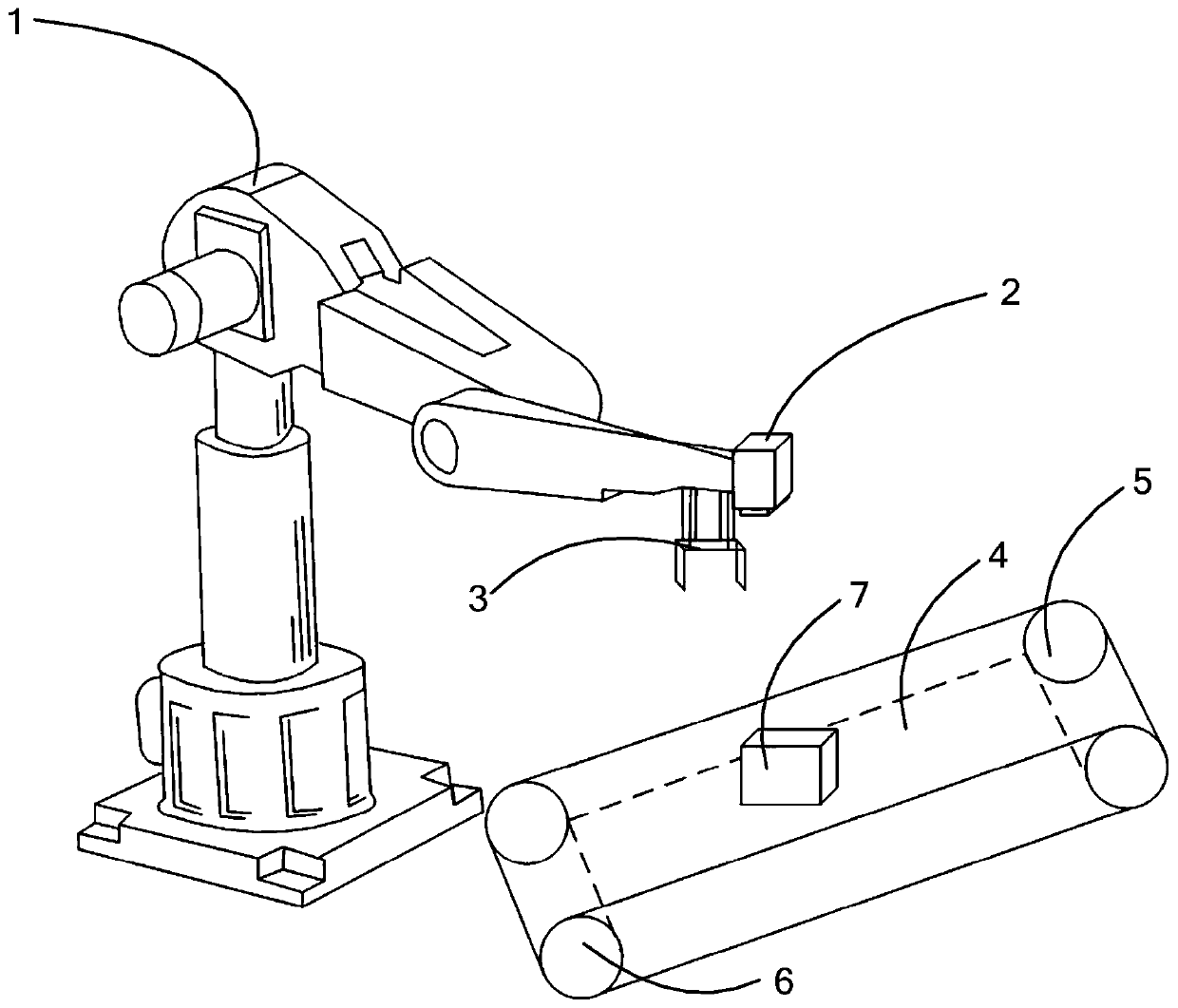 Industrial robot visual recognition positioning grabbing method, computer device and computer readable storage medium
