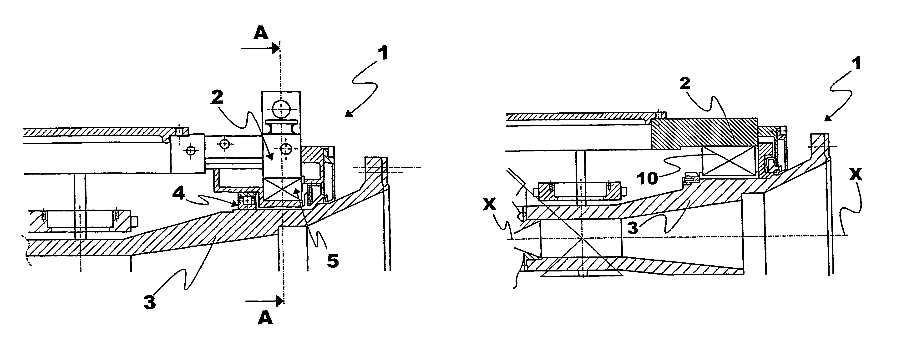 Laying head with a vibration damping device