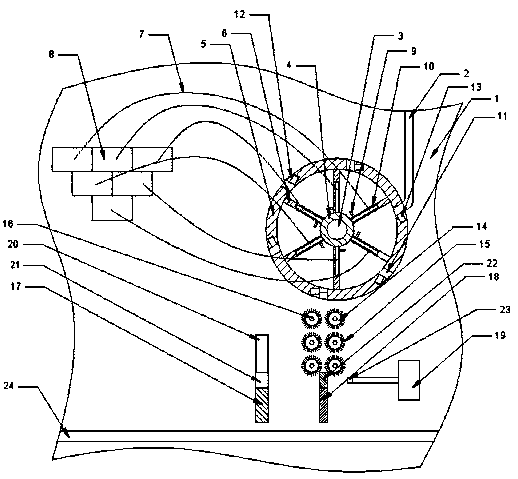 Broad bean peeling device