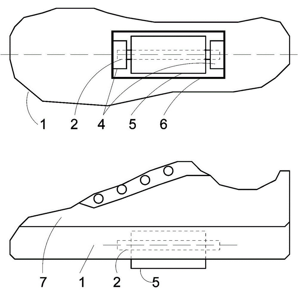 Skidding wheel shoe