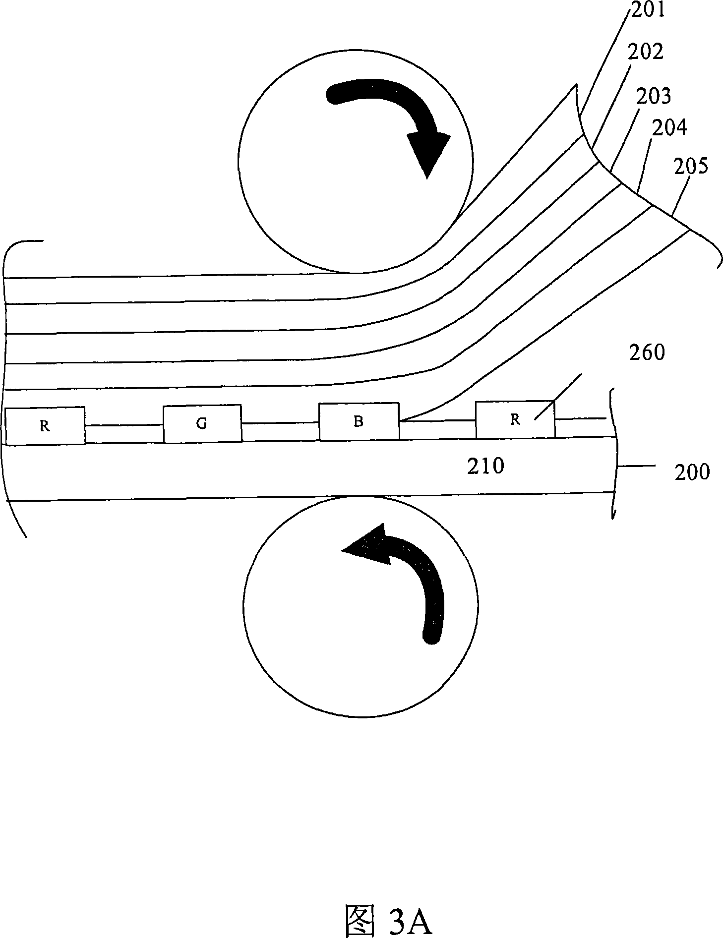 Dry film and method for producing colorful color filter with dry film