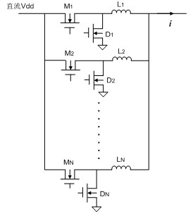 Power envelope tracing power supply of multi-phase interleaving radio-frequency power amplifier