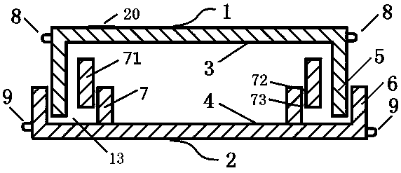 Press-out leakage-proof easy-to-mark hand-held criss-cross method surface sampling culture dish