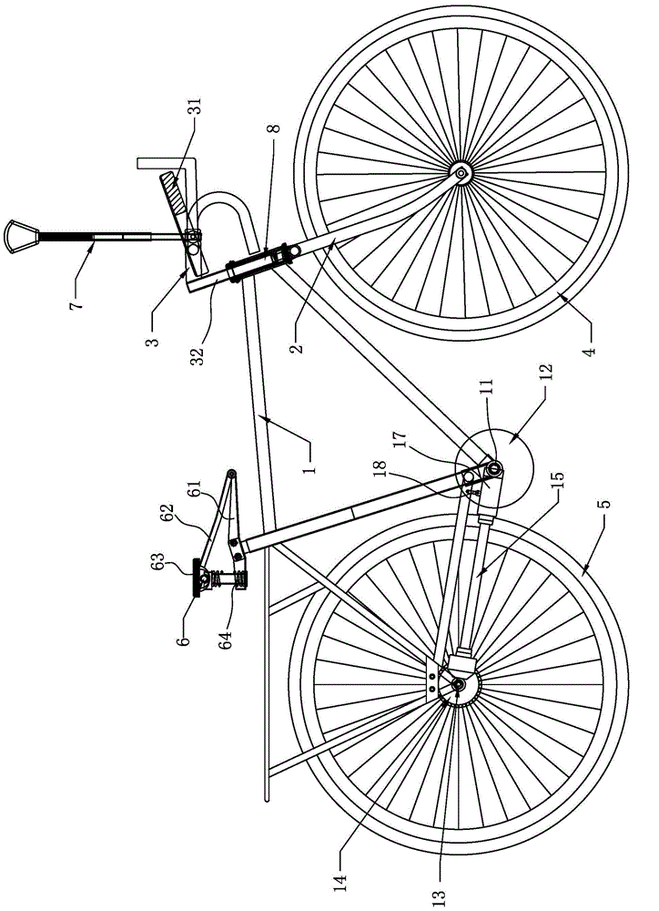 Multifunctional variable-speed racing bicycle for travelling