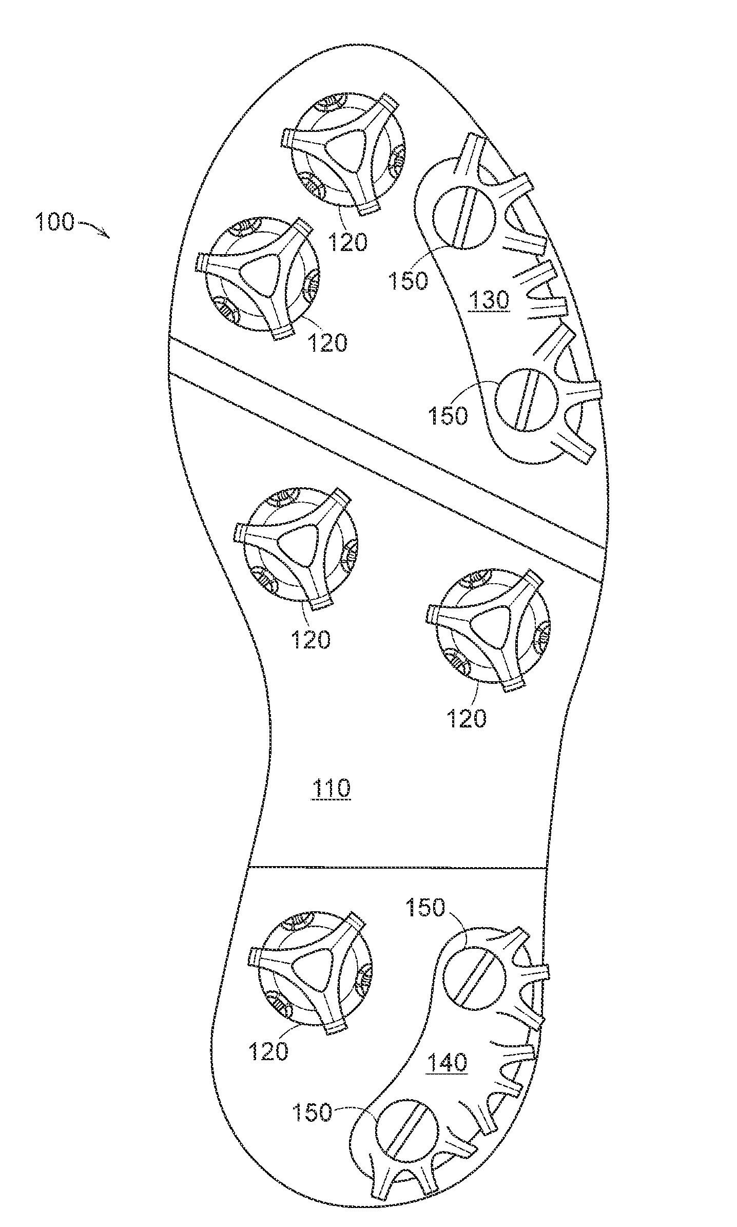 Removable Footwear Traction Plate