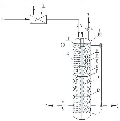 A liquid phase hydrogenation reactor and hydrogenation process