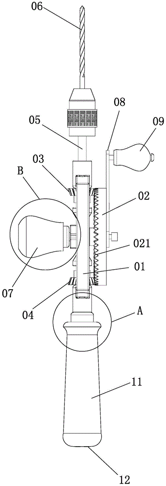 Pulse retract hand drill