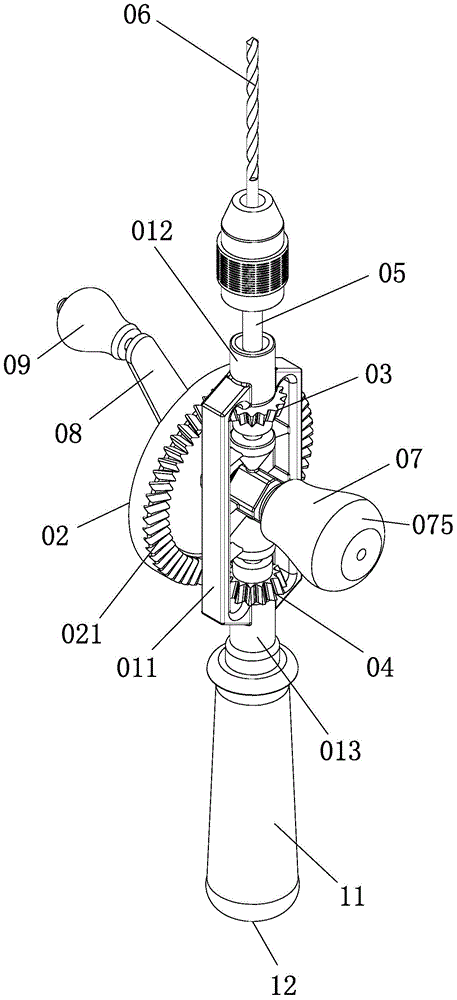 Pulse retract hand drill