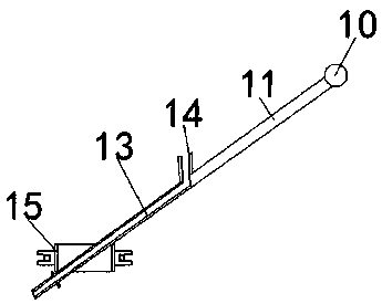 Feeding device for aluminum alloy casting device