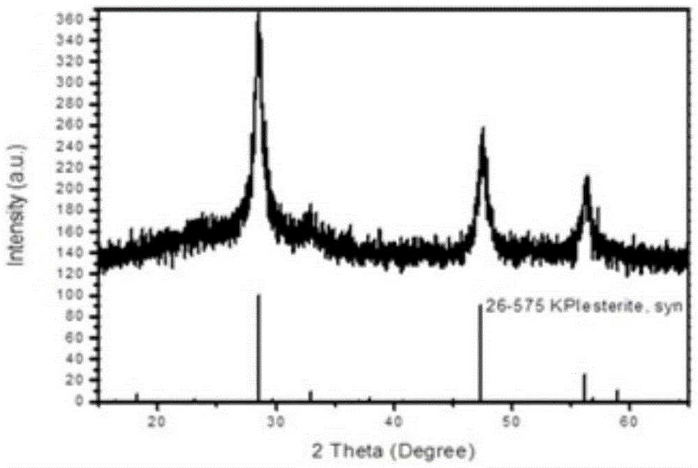 Cu2ZnSnS4 sensitized TiO2 photo anode and in-situ preparation method and application thereof