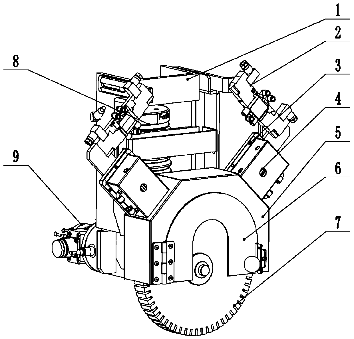 Intelligent polishing system suitable for robot tail end