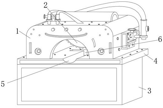 Magnetic drive cutting device for efficiently machining cables