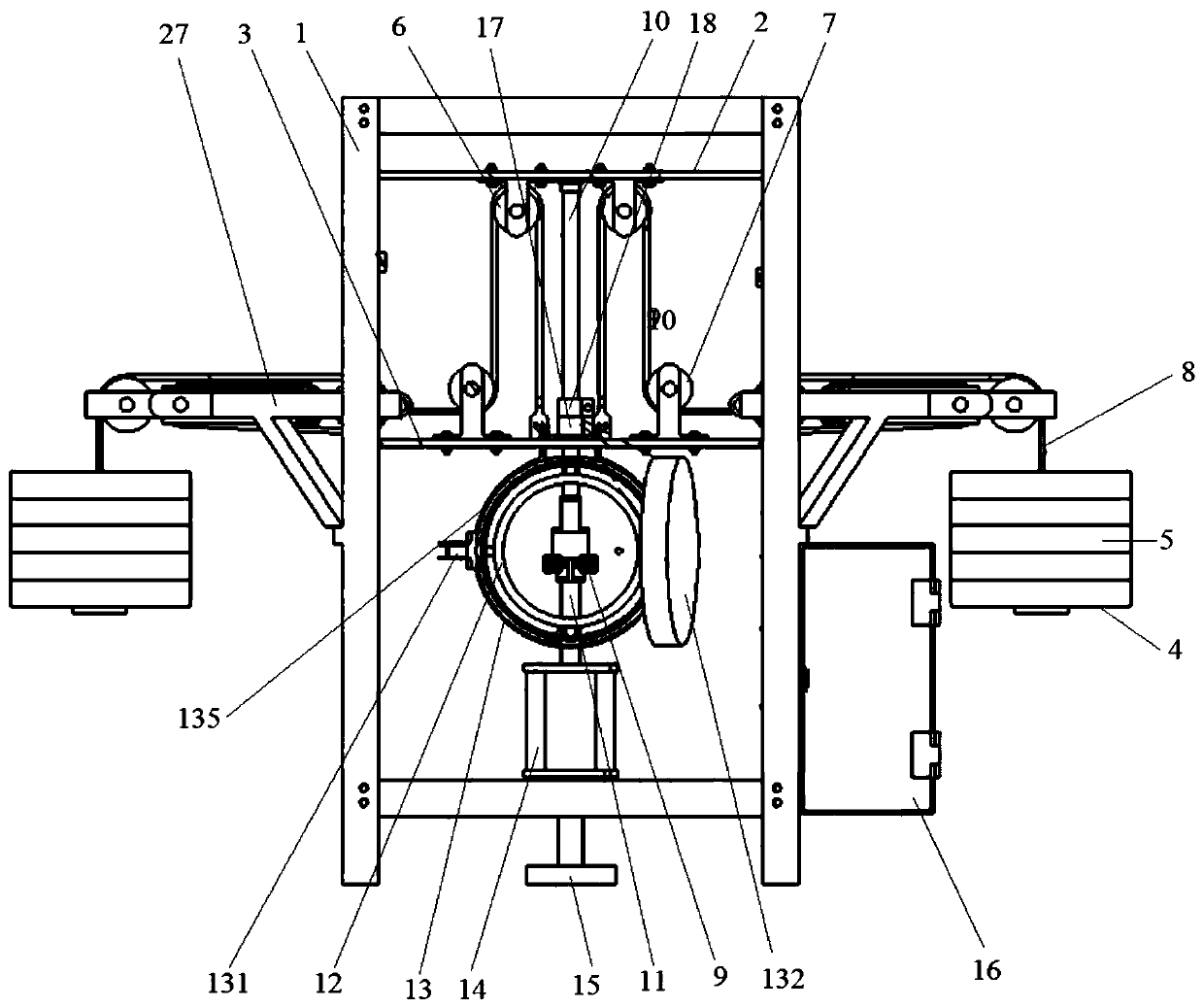 A hot static pressing device