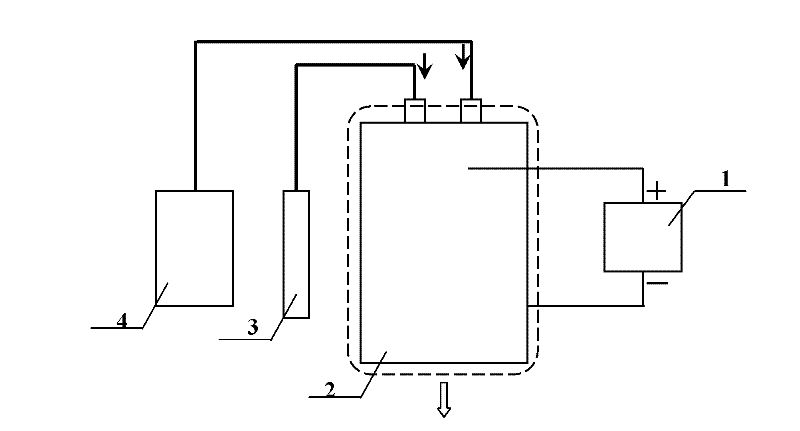 Device for treating rubbish leachate with atmosphere plasma
