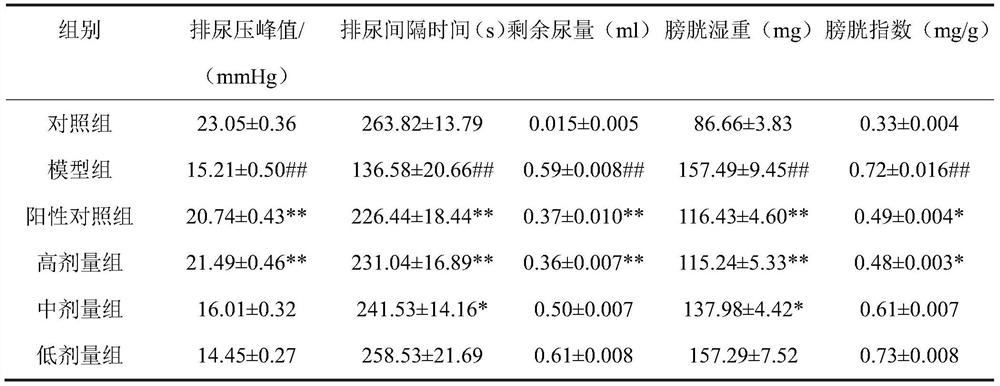 Traditional Chinese medicine composition for treating overactive bladder as well as preparation process and application