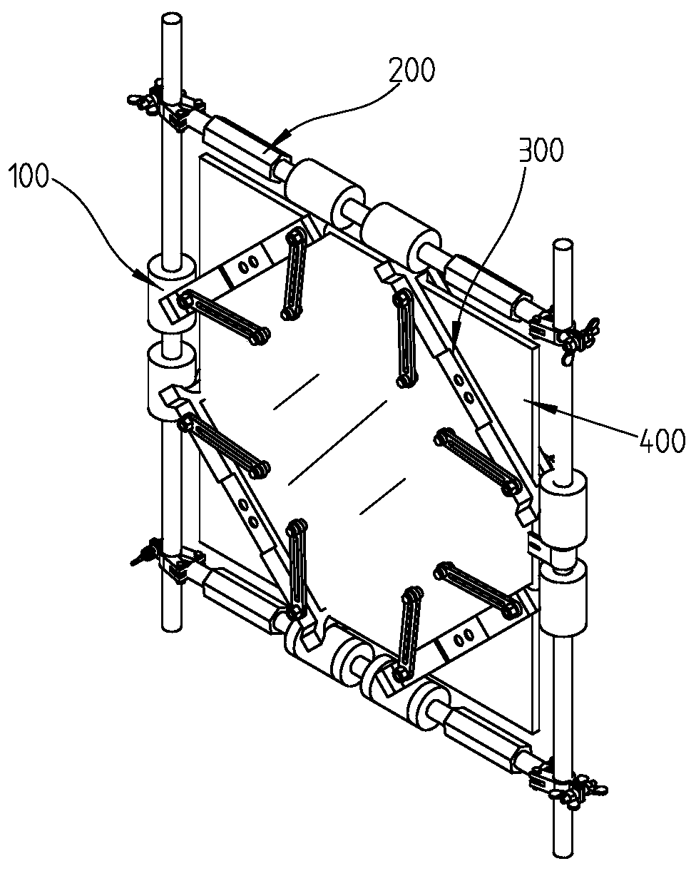 Tool for carrying large-size rectangular glass