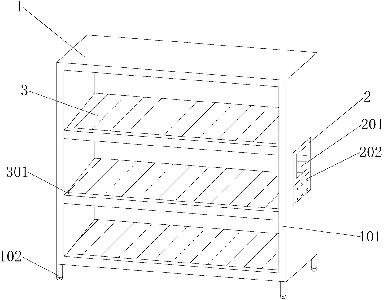 Display stand refrigerating device