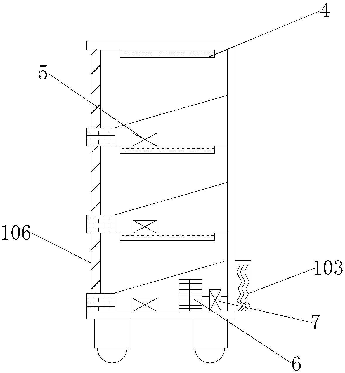 Display stand refrigerating device