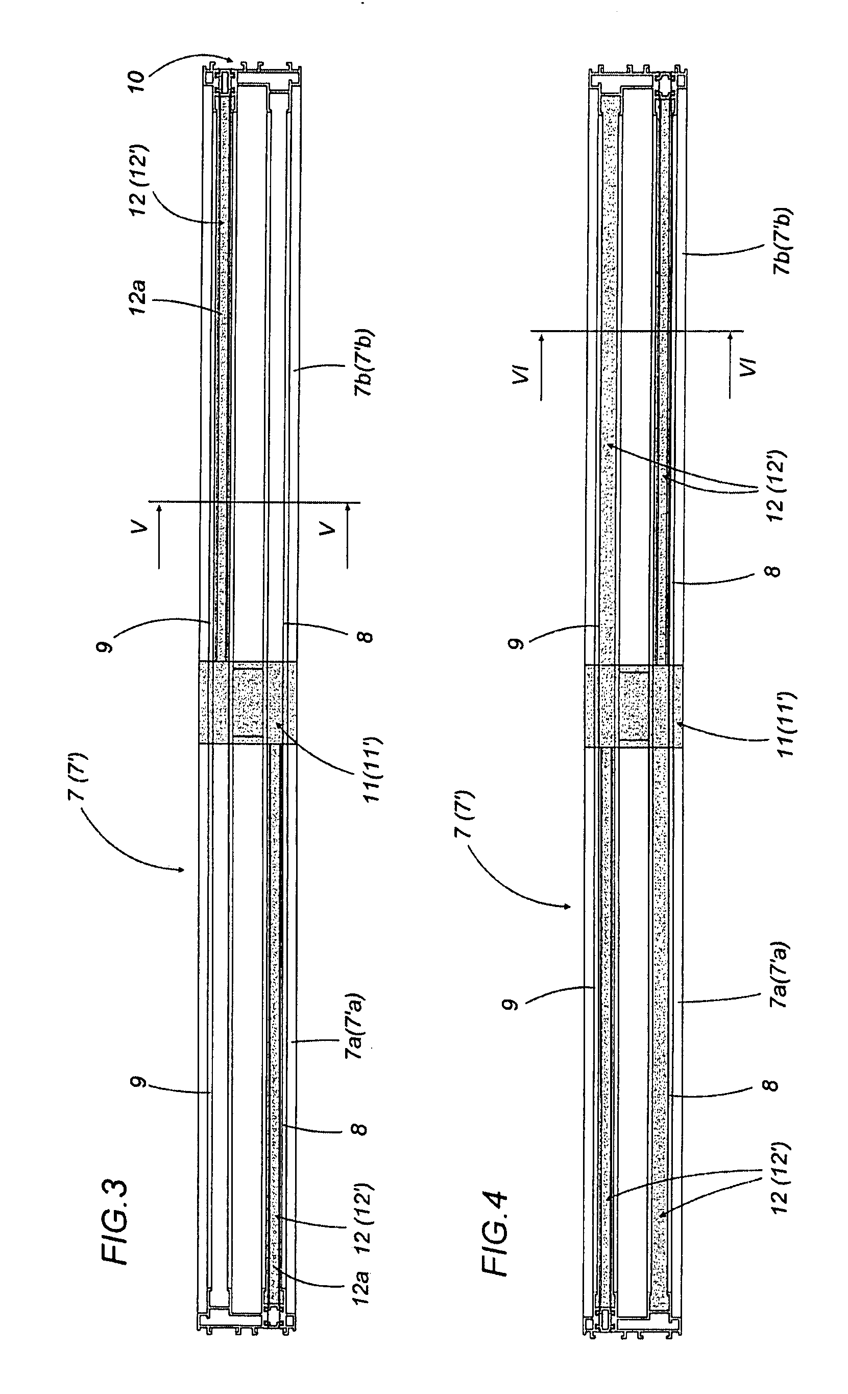 Profile for sliding windows or doors, method for making the profile, and window or door obtained with the profile