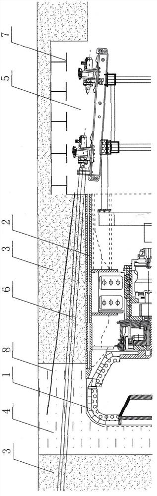 Construction method for bailing out stuck single-shield tunnel boring machine