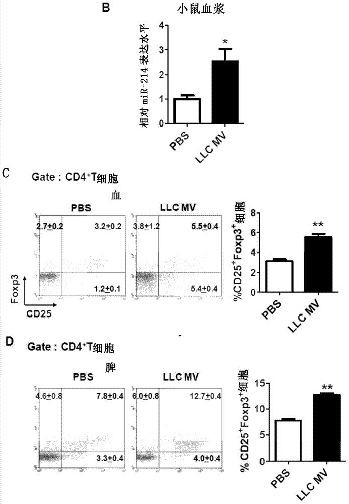 Application of miRNA-214 inhibitor for inhibition of regulatory T cells