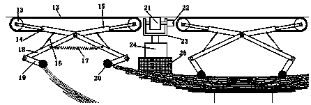 An automatic communication cable laying equipment