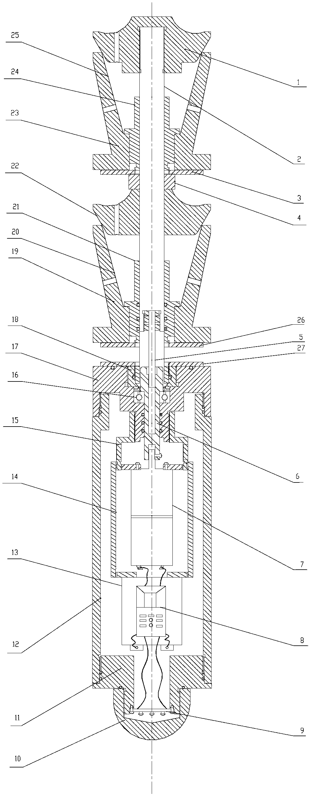 Underground variable-diameter limiting body blocking and isolating device in casing