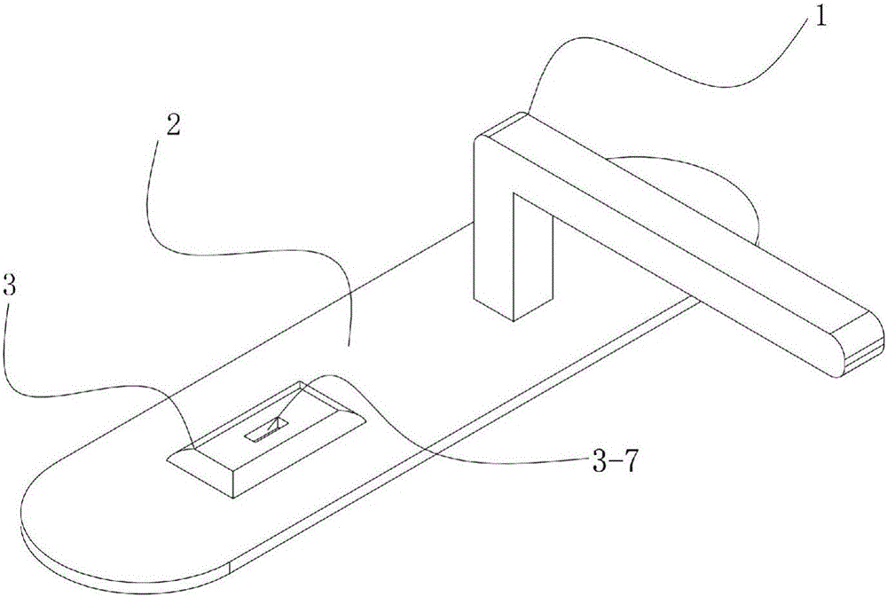 Rod-type contact triggering structure of smart home entrance guard device