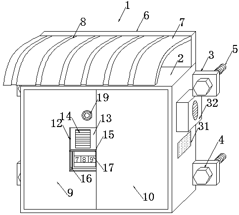 Electricity larceny prevention metering device