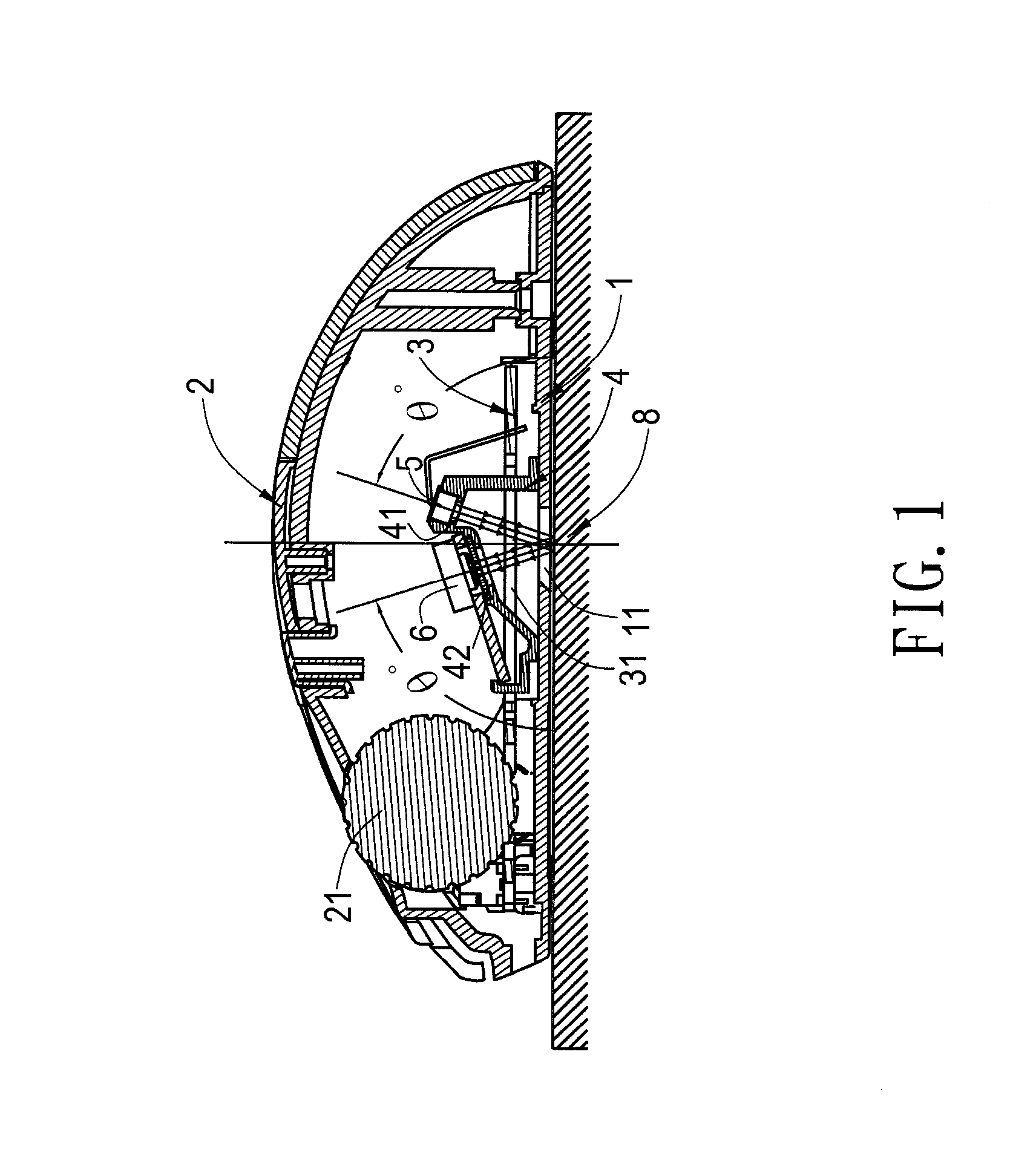 Optical mouse having an optical structure capable of high sensibility