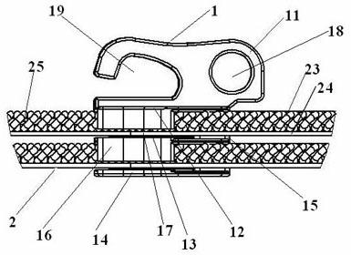 Single-lock-hole single-headed double-layer zipper