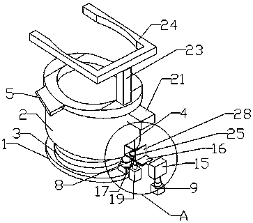 Urine examination and fetching device for disabled