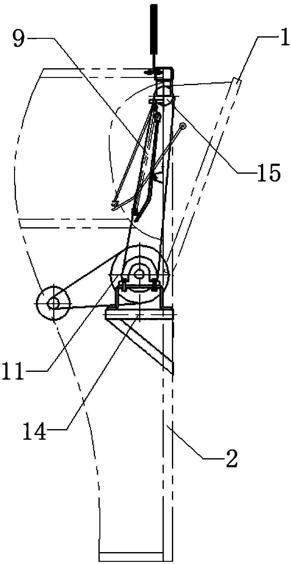 Two-level side door opening and closing mechanism of van vehicle