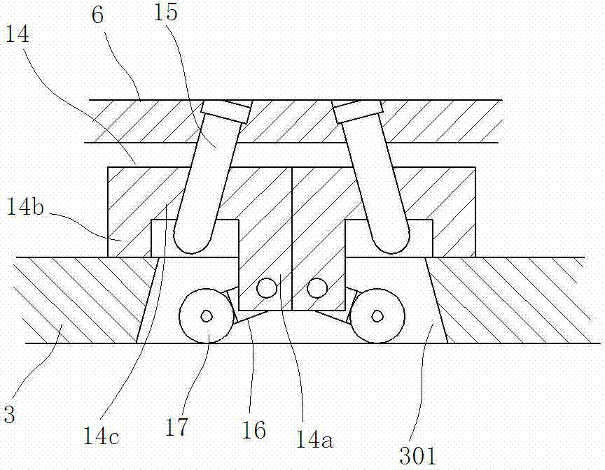 Shaping device for electrode lug of side negative plate