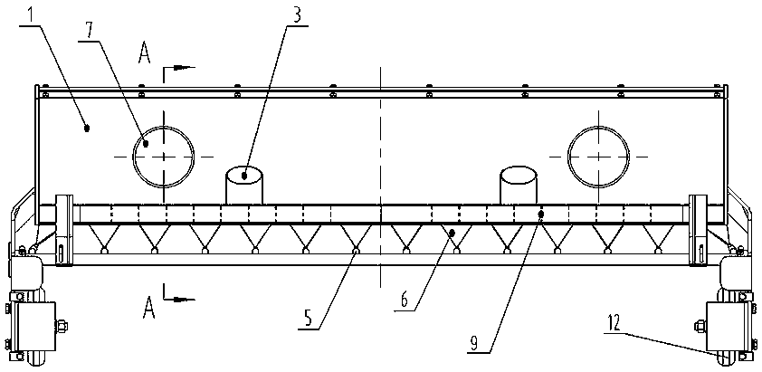 Gas-liquid two-phase washing suction nozzle and sanitation vehicle