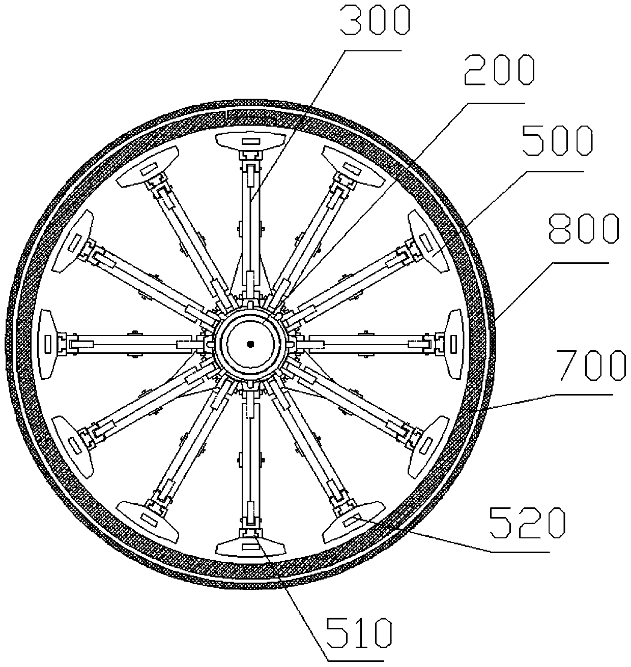 A multifunctional reserved hole formwork support device and formwork support method