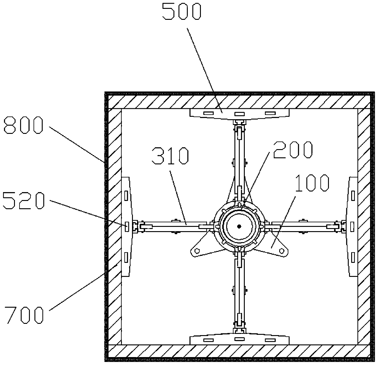 A multifunctional reserved hole formwork support device and formwork support method