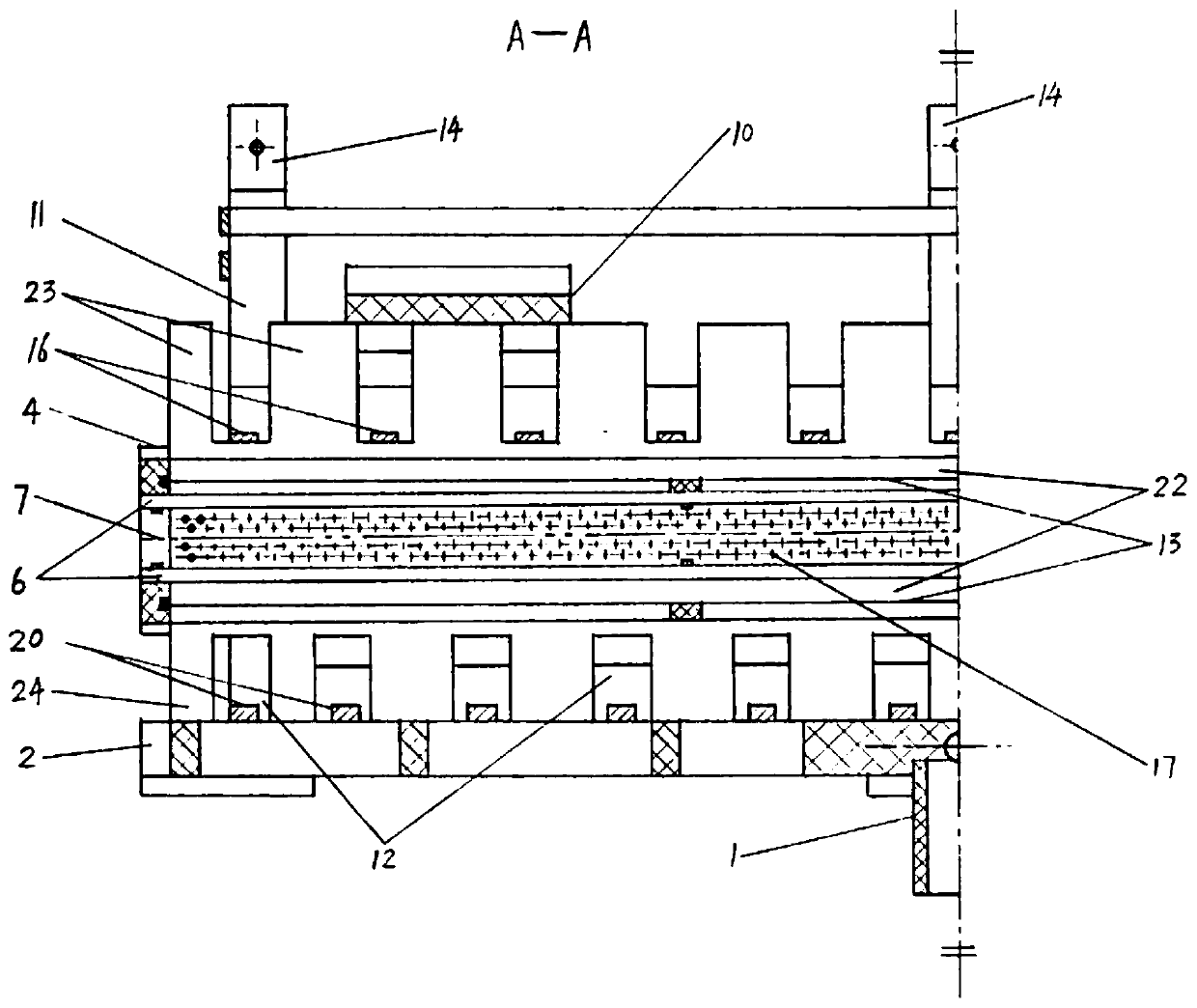 Combined high-speed electroplating shielding device