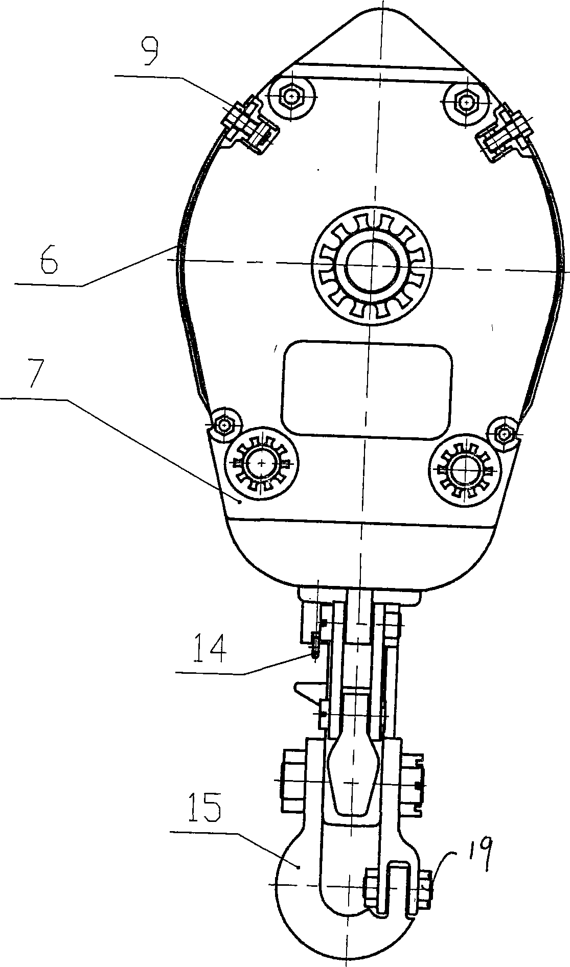 Hook block assembly for well workover