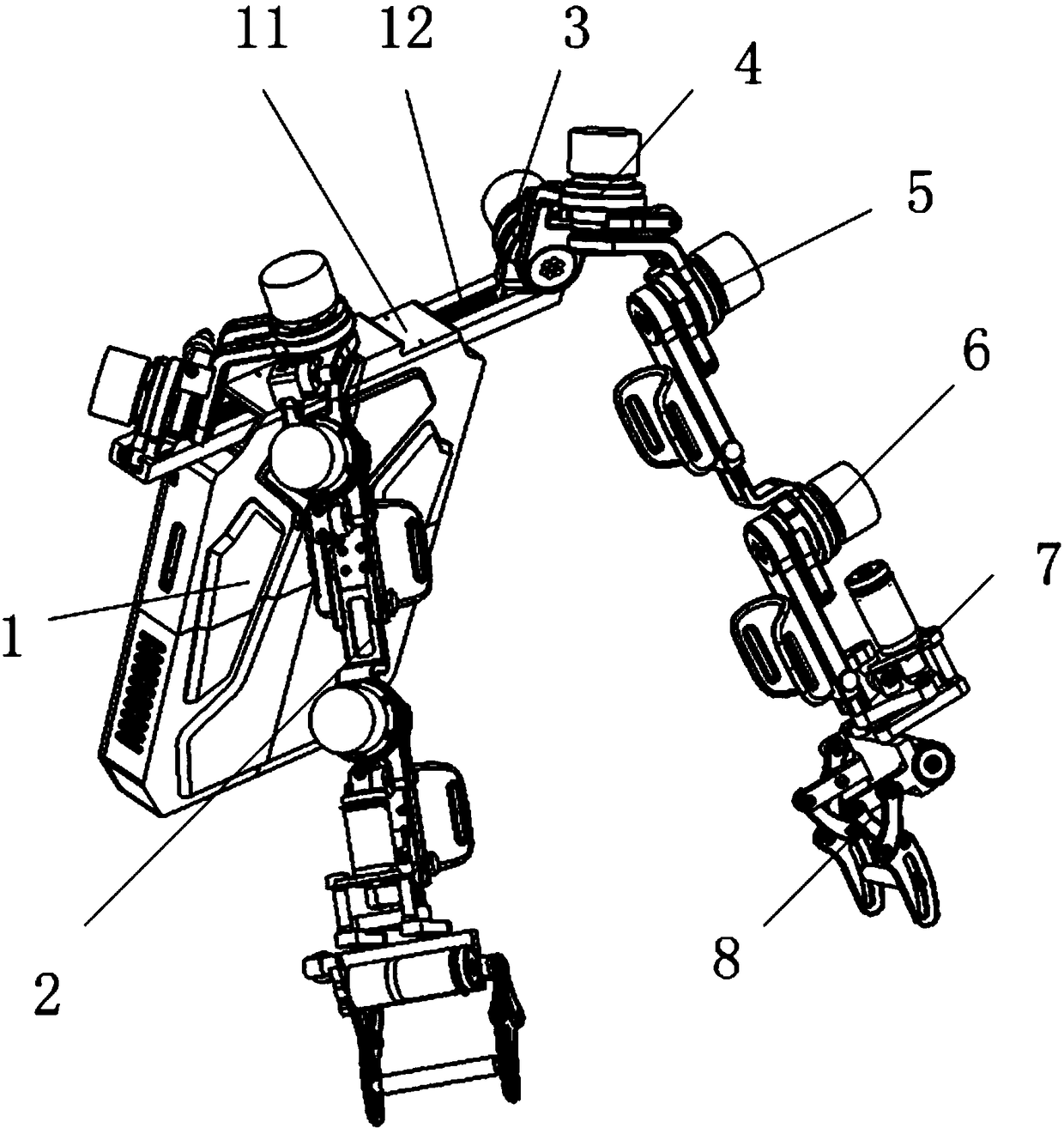 Rehabilitation mechanical arm and rehabilitation robot