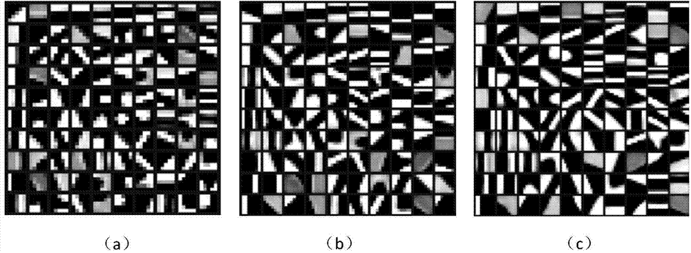 Scene text recognition method based on sparse coding characteristics