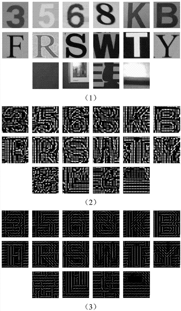 Scene text recognition method based on sparse coding characteristics