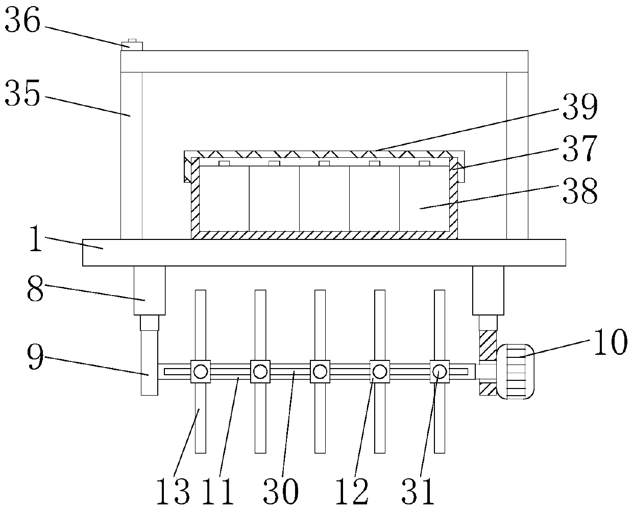 High-efficiency agricultural land remediation device