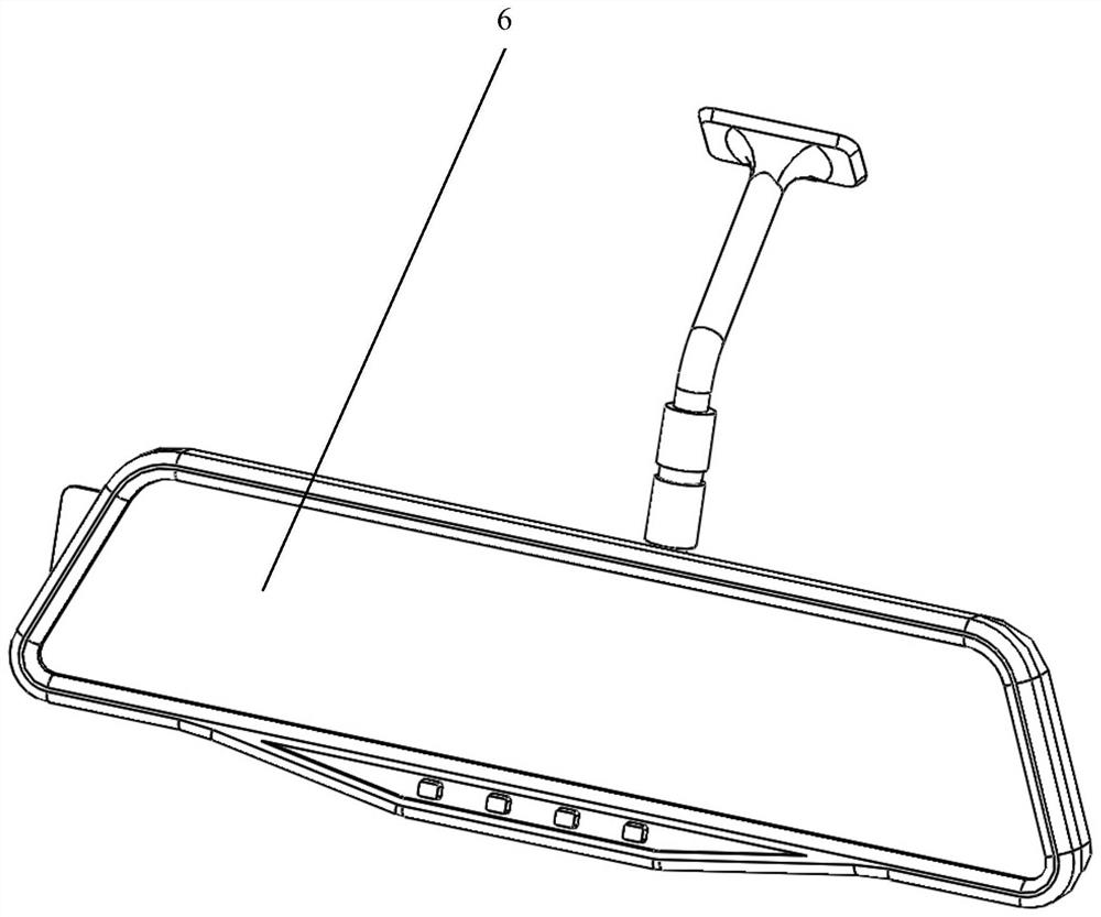 Rearview mirror provided with vehicle-mounted unit and automobile data recorder