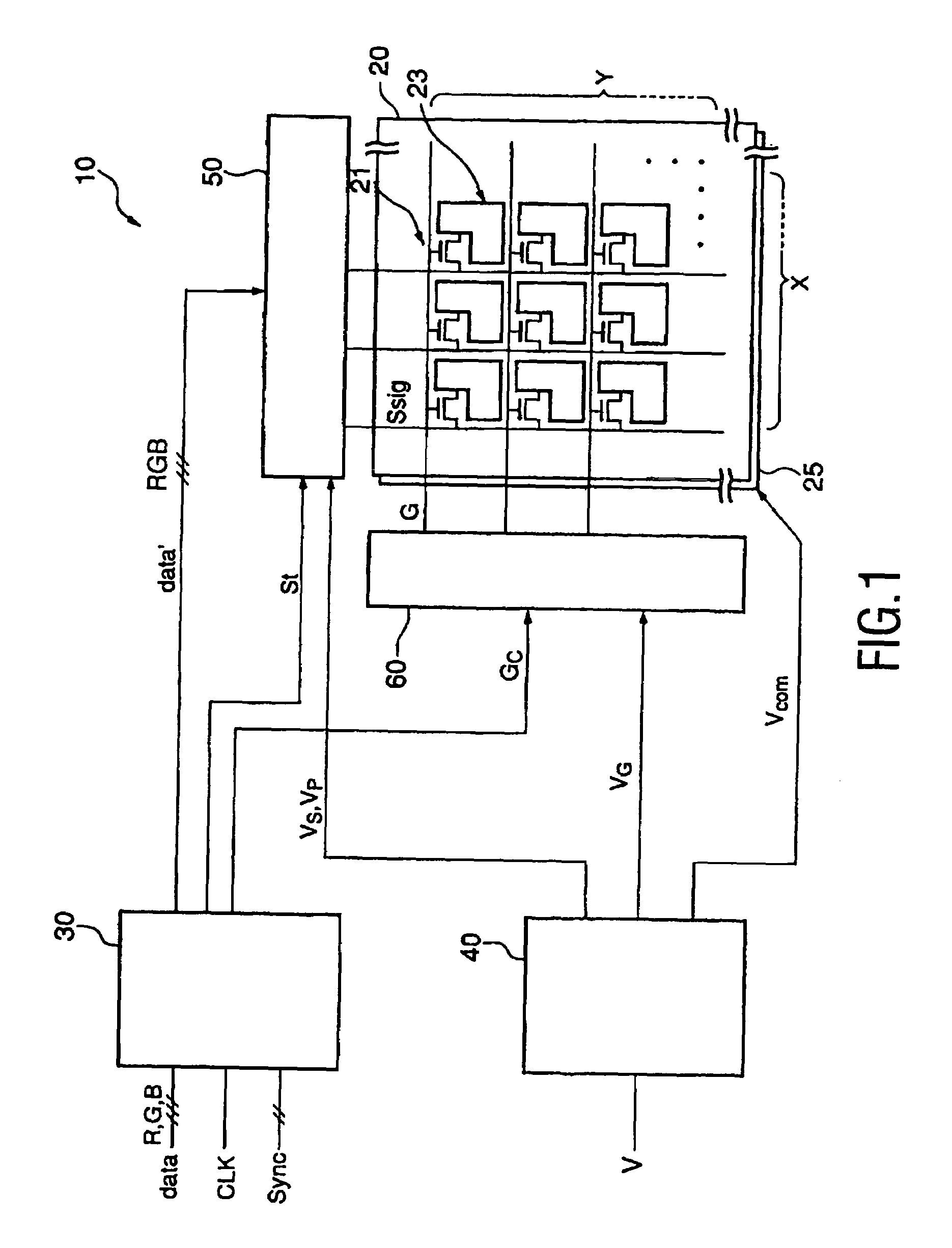 Column electrode driving circuit and voltage generating circuit for a liquid crystal display