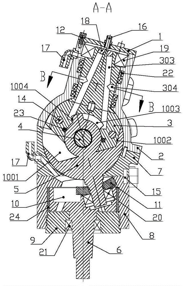 Vehicle steering and brake integrated spherical oil-and-air pump