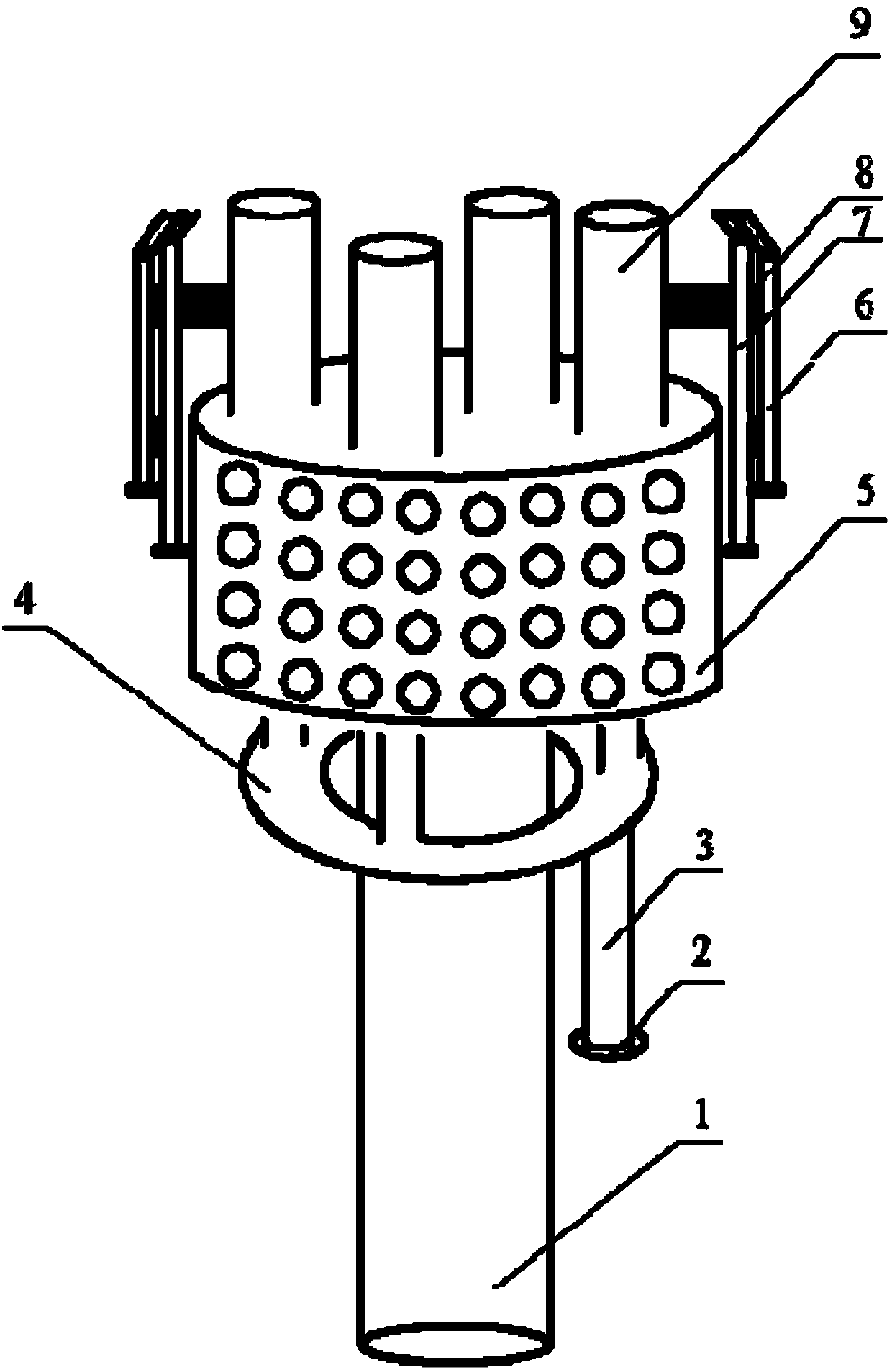 Steam burning supporting type torch burner